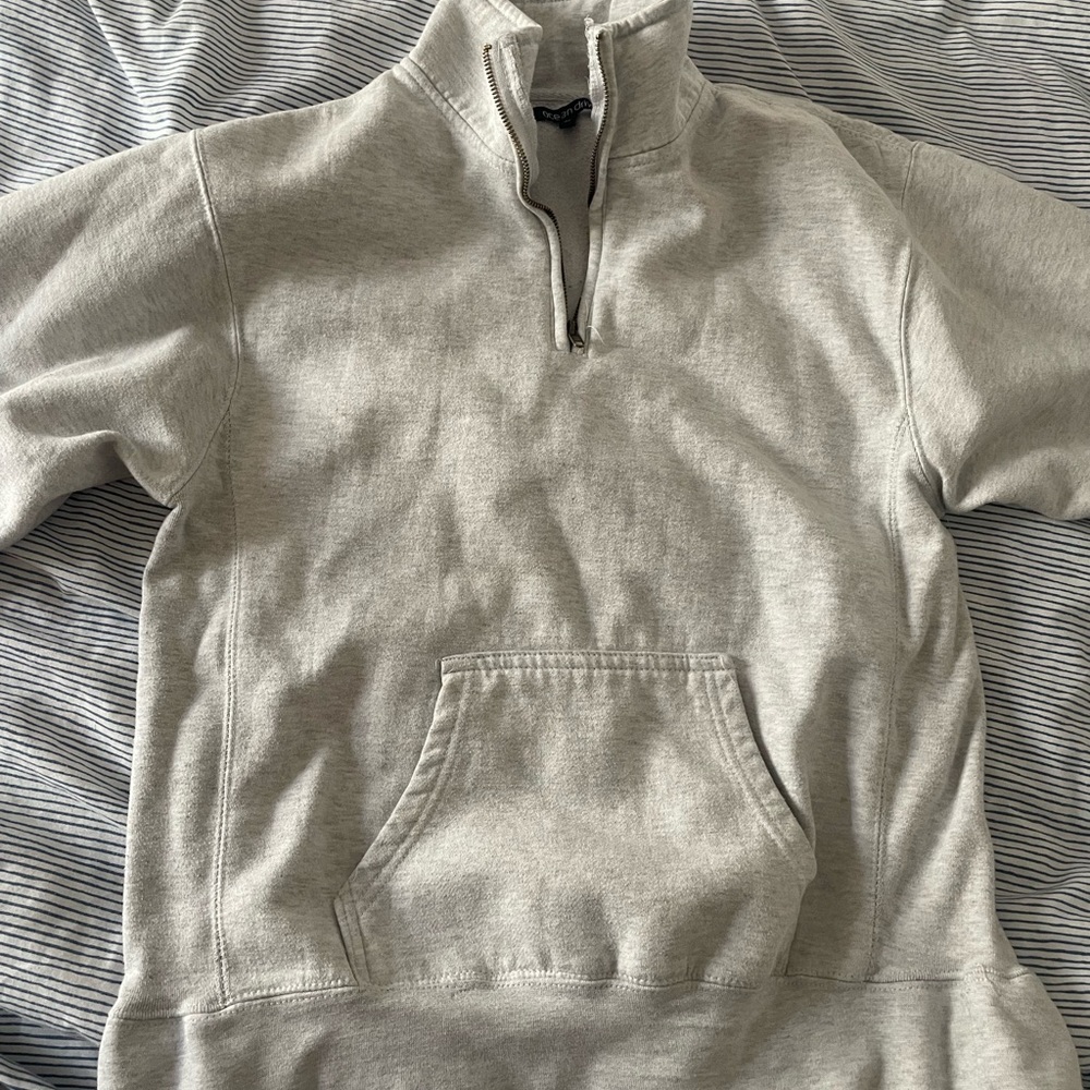 funnel neck sweatshirt zip up